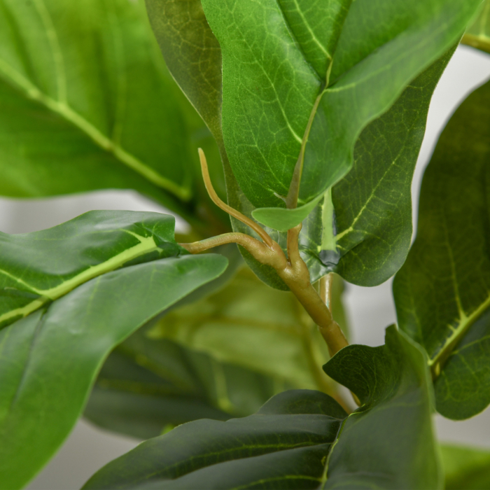 Ficus Artificial 130 cm de Interior si Exterior, Planta Artificiala cu efect Realist cu 78 de Frunze [7]