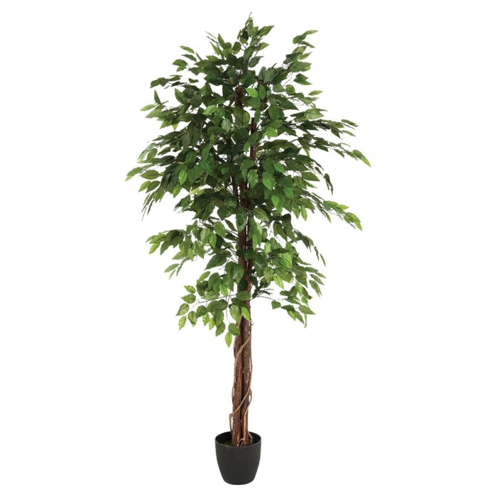 Ficus artificial Atmosphera in ghiveci decorativ, 185 cm, verde [1]