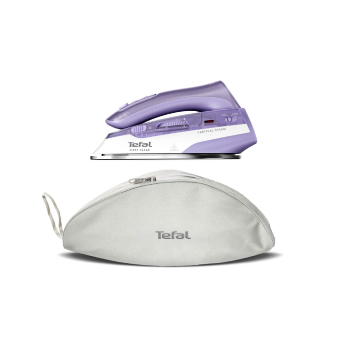 Fier de calcat cu abur portabil Tefal First Class DB1612E0, 1000 W, jet de abur 45 g/min, abur variabil 0-10 g/min, talpa Microsteam 200, maner pli [8]