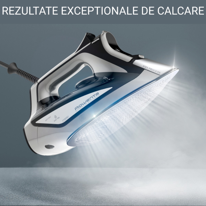 Fier de calcat cu abur Rowenta Expertis Anti-Calc DW7025D1, 2700 W, jet de abur 180 g/min, abur variabil 45 g/min, rezervor apa 300 ml, talpa Microsteam 400 HD Laser, functie antipicurare, abur vertic [2]