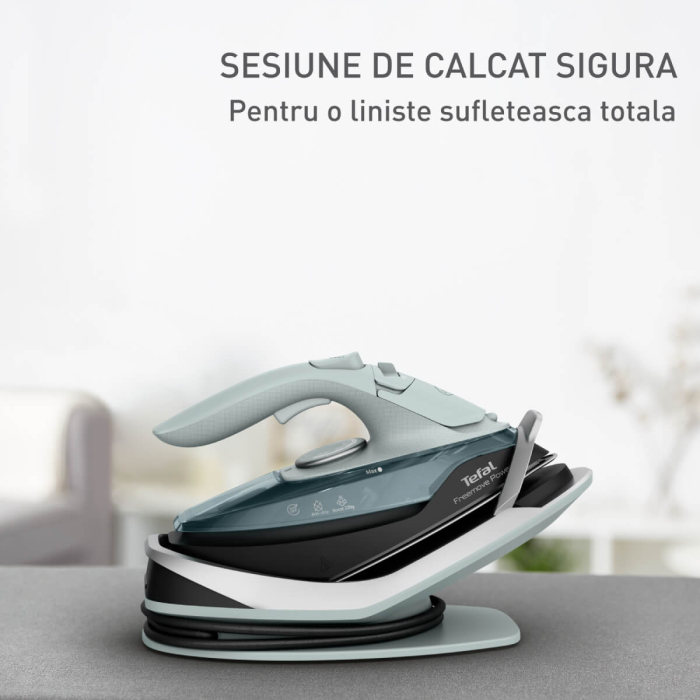 Fier de calcat fara fir Tefal Freemove Power FV6670E0, 2600W, jet abur 220 g/min, abur variabil 0 - 40 g/min, recipient apa 250 ml, sistem anticalcar, [5]