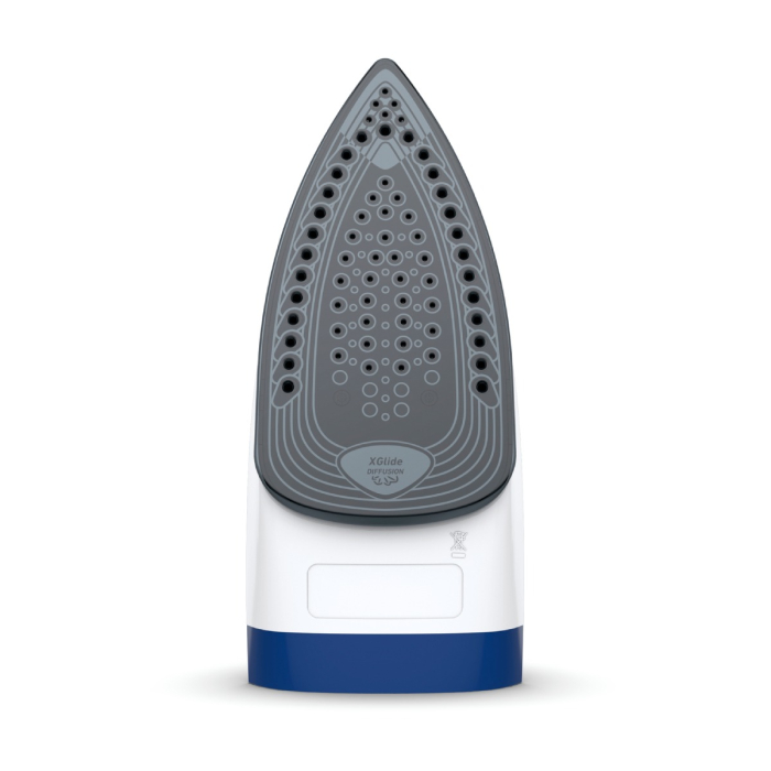 Fier de calcat Tefal Express Steam FV2838E0, 2400W, jet de abur 180 g/min, abur variabil 40 g/min, 270 ml, functie anti-calcar, alb/albastru [9]