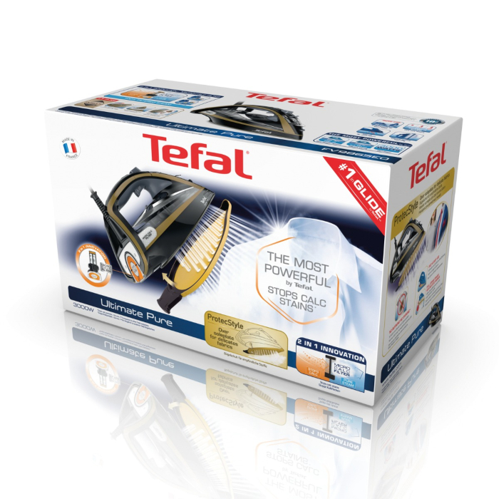 Fier de calcat Ultimate Pure FV9865E0, 3000 W, jet de abur 250 g/min, talpa Durilium Airglide Autoclean, colector anti-calcar, filtru micro - calc,  [13]