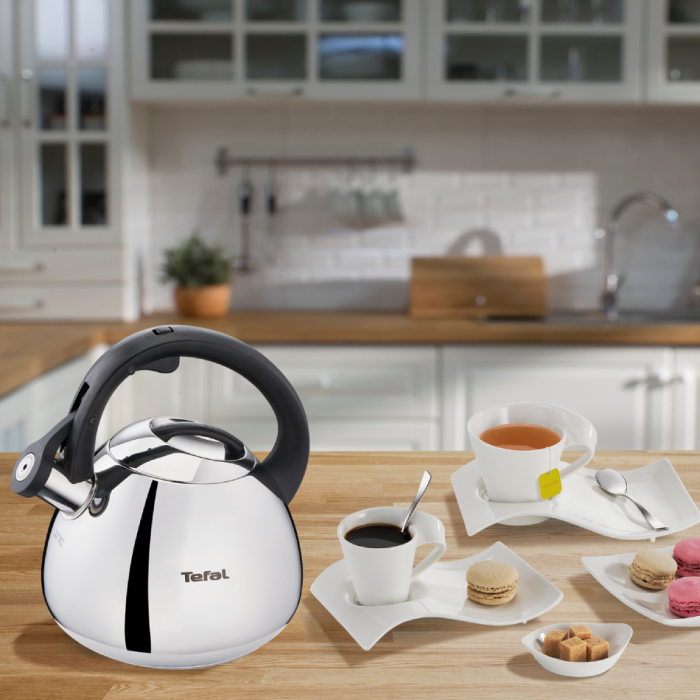 Fierbator apa clasic Tefal K2481574, capacitate 2.7L, capac detasabil, inductie, maner ergonomic, sistem inteligent deschidere - inchidere, inox [5]