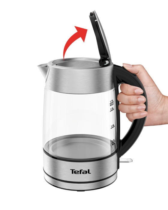 Fierbator apa Glass KI772D38, 2200 W, filtru anti-calcar, 1.7 L, sticla, transparent [2]