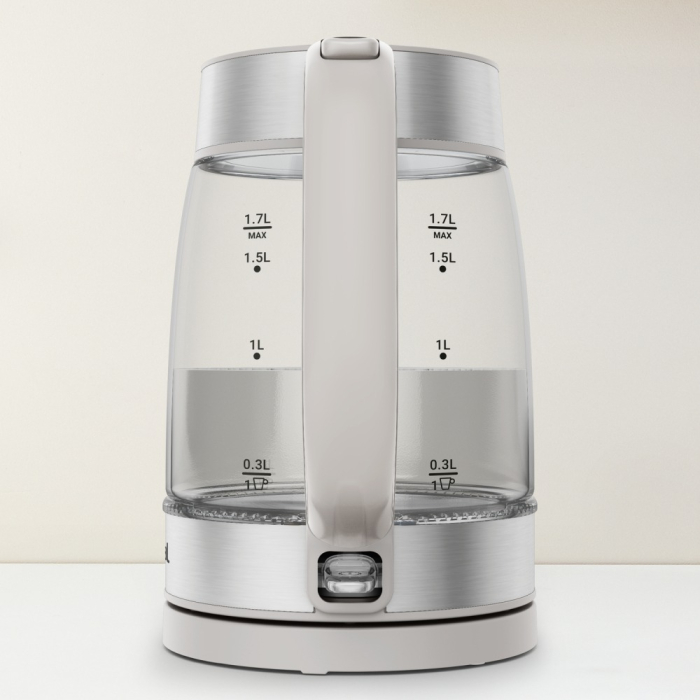 Fierbator apa Tefal KI605B30, 2200W, 1.7L, vas din sticla cu gradatii, iluminare ambientala, filtru detasabil, functie oprire automata, gri [14]