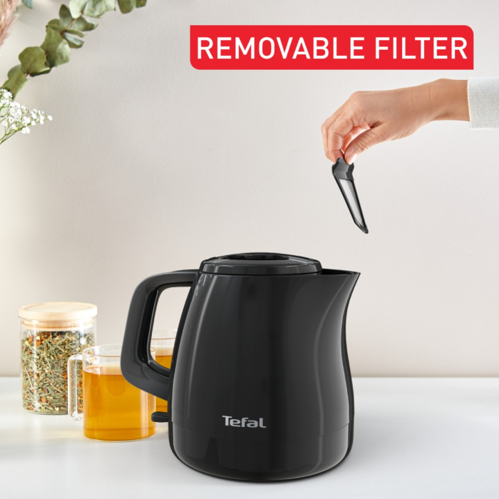 Fierbator de apa Tefal Vita KO153810, 2400 W, 0.8 L, filtru anticalcar, oprire automata, baza rotativa, negru [4]