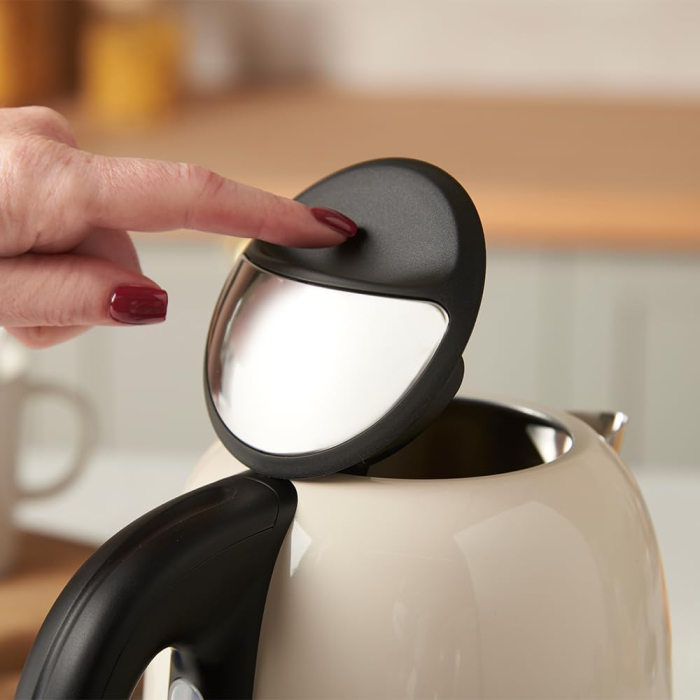 Fierbator electric Russell Hobbs 28510-70 Colours Plus Jasmine, 1.7L, 2400W, filtru anticalcar, iluminare, Jasmine Crem [5]