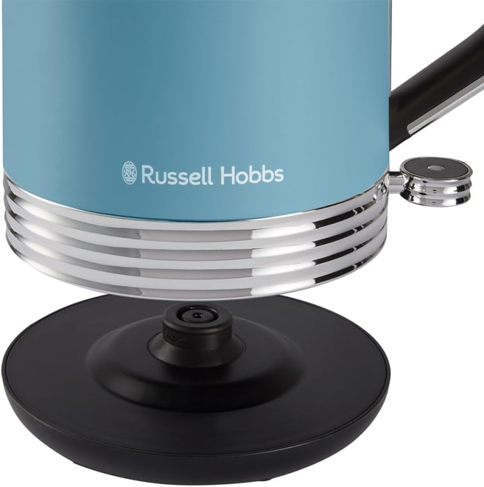 Fierbator electric Russell Hobbs 28641-70 Hanley, 1.7L, 2400W, design retro, filtru anticalcar, depozitare cablu, Albastru Retro [7]