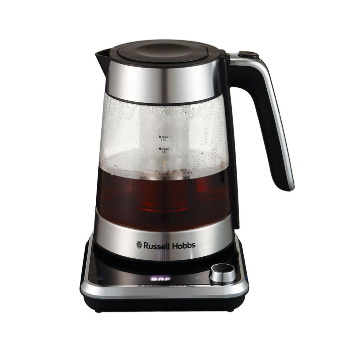 Fierbator Russell Hobbs Attentiv, 1.7L, 2400W, filtru calcar detasabil, baza 360°, indicator nivel apa, argintiu [5]