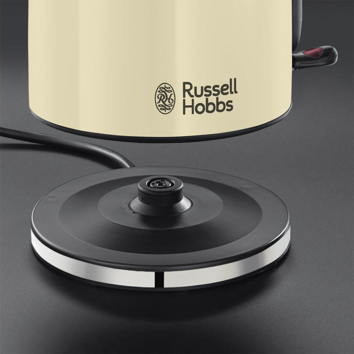 Fierbator Russell Hobbs Colours Plus+, 1.7L, 2400W, filtru calcar detasabil, indicator nivel apa, crem [3]