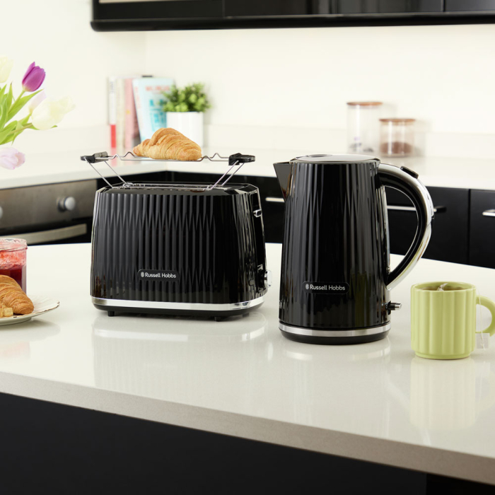 Fierbator Russell Hobbs Eden, 1.7L, 2400W, design modern, filtru calcar, indicator nivel apa, negru [5]