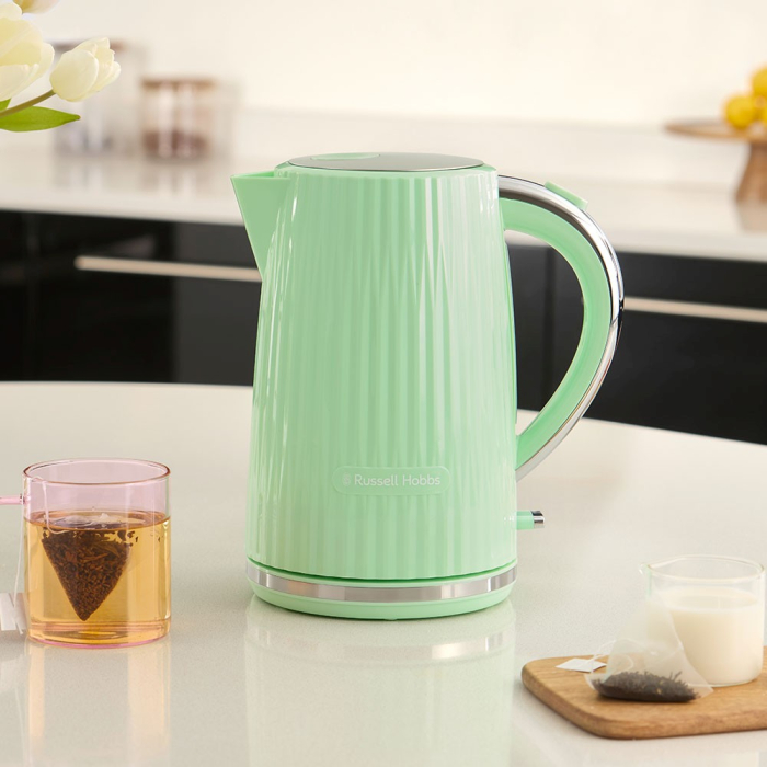 Fierbator Russell Hobbs Eden, 1.7L, 2400W, design modern, filtru calcar, indicator nivel apa, verde [6]