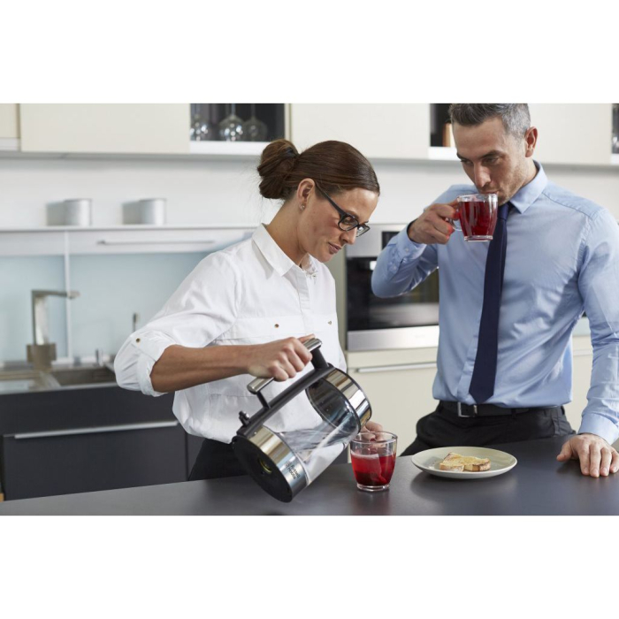 Fierbator Russell Hobbs Elegance, 1.7L, 2400W, design elegant, filtru calcar, indicator nivel apa, argintiu [3]