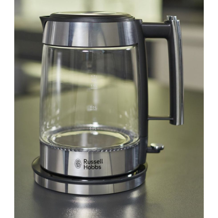 Fierbator Russell Hobbs Elegance, 1.7L, 2400W, design elegant, filtru calcar, indicator nivel apa, argintiu [4]