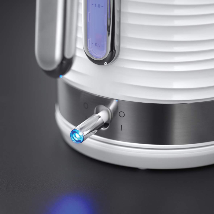 Fierbator Russell Hobbs Inspire, 1.7L, 2400W, filtru calcar detasabil, baza 360°, indicator nivel apa, alb [3]