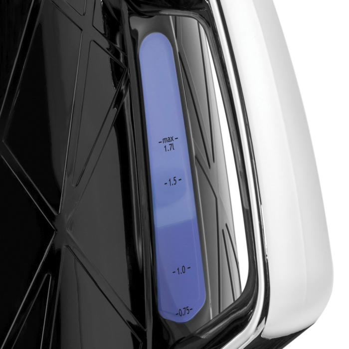 Fierbator Russell Hobbs Structure, 1.7L, 2400W, design geometric, filtru calcar, indicator nivel apa, negru [7]