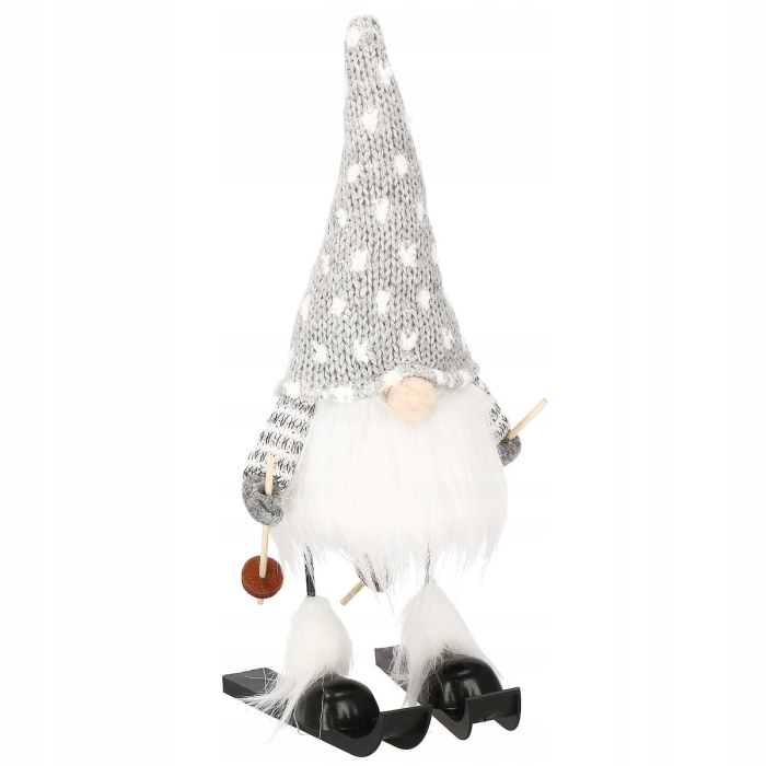 Figurina Craciun, Spiridus pe schiuri, inaltime 33cm [9]