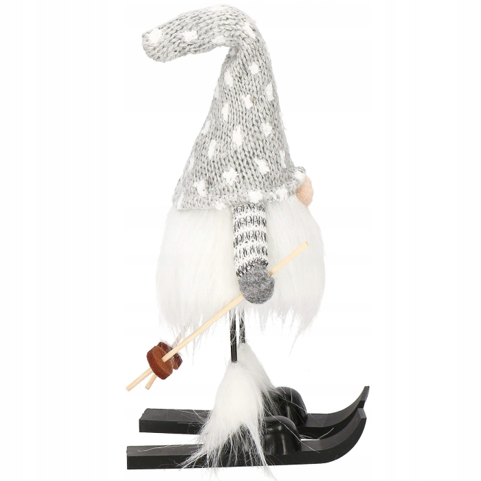 Figurina Craciun, Spiridus pe schiuri, inaltime 33cm [10]