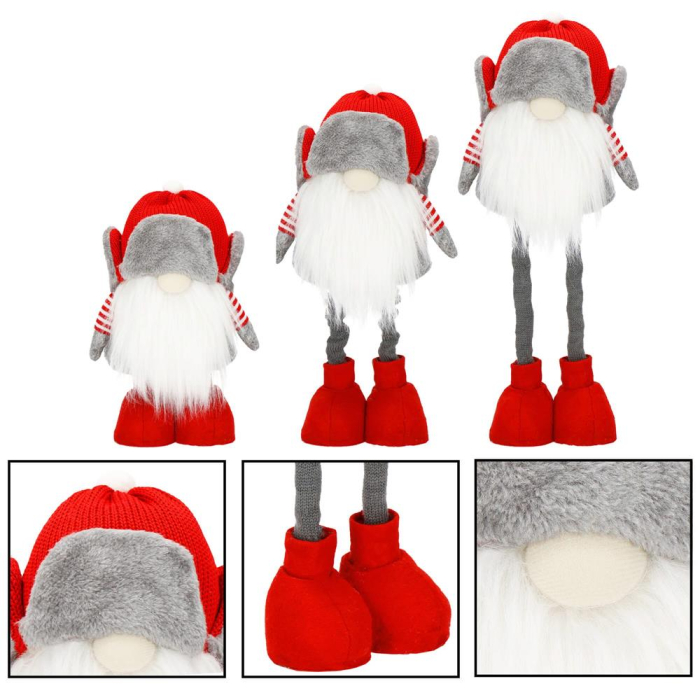 Figurina Craciun, Spiridus, picioare telescopice, inaltime extensibila 32-50cm [4]