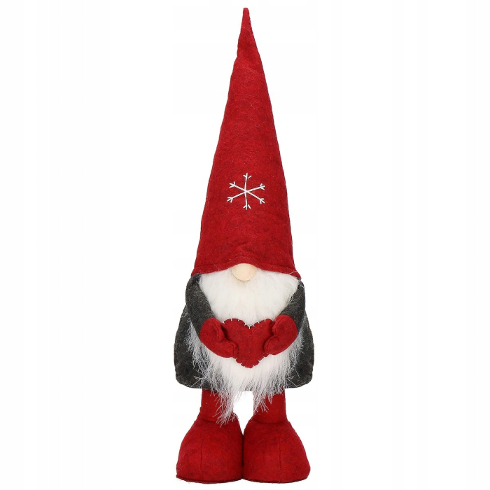 Figurina decorativa de Craciun, Gnom, picioare telescopice, inaltime extensibila 50-70cm [8]