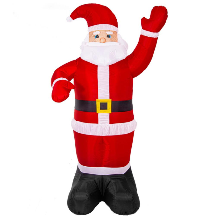 Figurina Mos Craciun, gonflabila, cu iluminare LED, umflare automata, 240cm [1]
