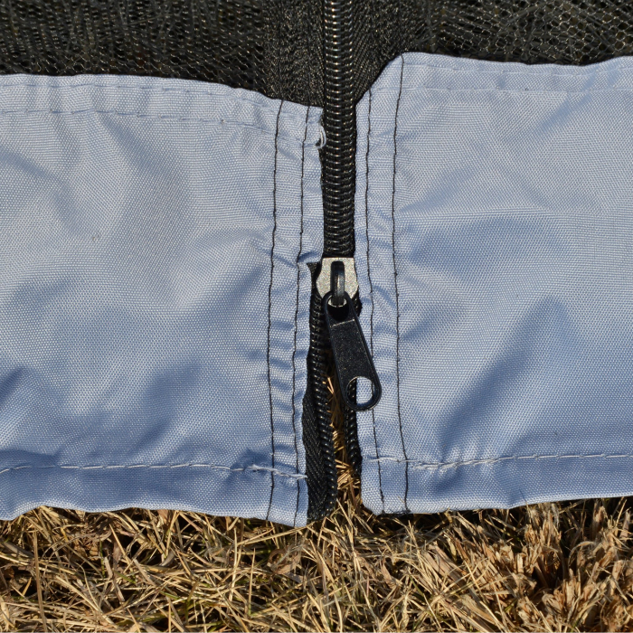  Foisor de Gradina 3x3m cu Plasa de Tantari din Poliester si Metal [9]