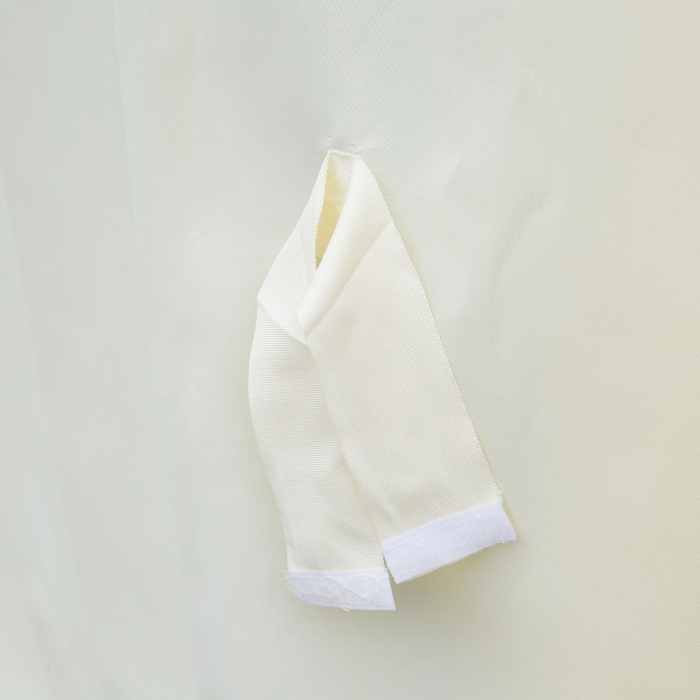  Foisor de Gradina 4x3 m cu Plasa de tantari si Perdele, Acoperis Dublu si Strat Anti-UV, Crem [9]