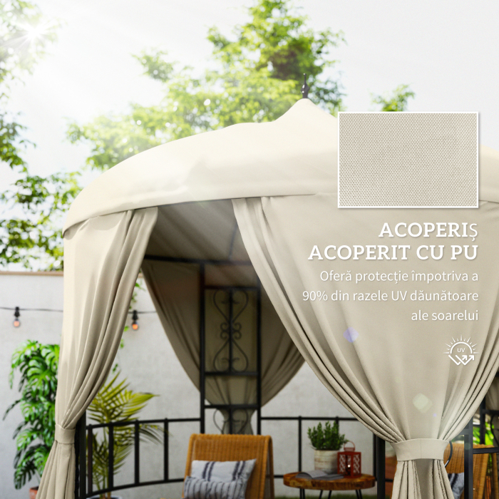  Foisor de Gradina Rotund de 3(m), Gazebo Elegant [5]
