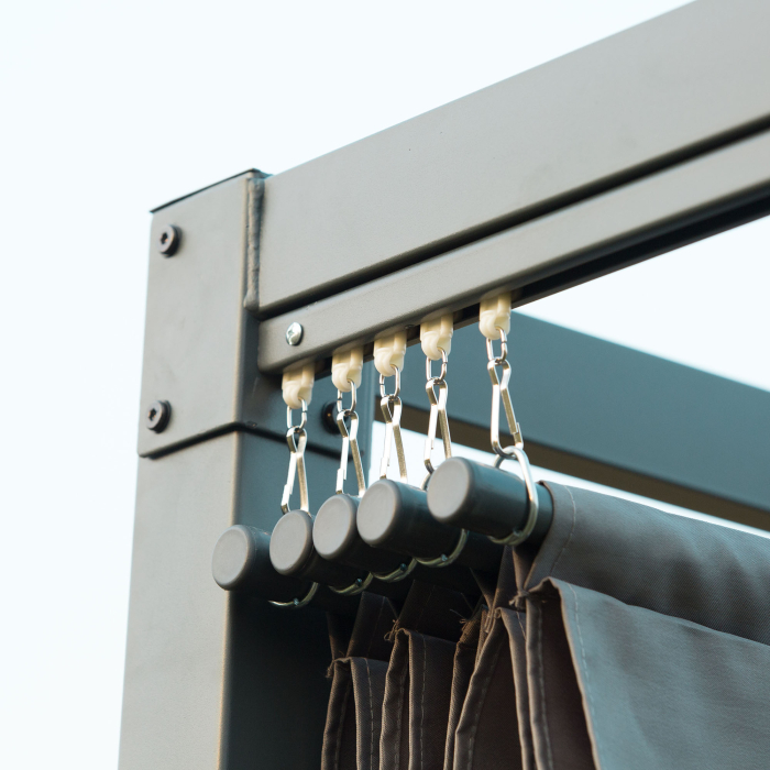  Foisor Pergola 298×213×222 cm - Pergola cu Panza Glisanta pentru Exterior [7]