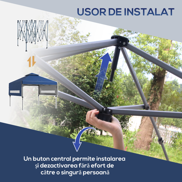  Foisor Pliabil de 5 x 3 (m) cu Extindere de Marchize [7]