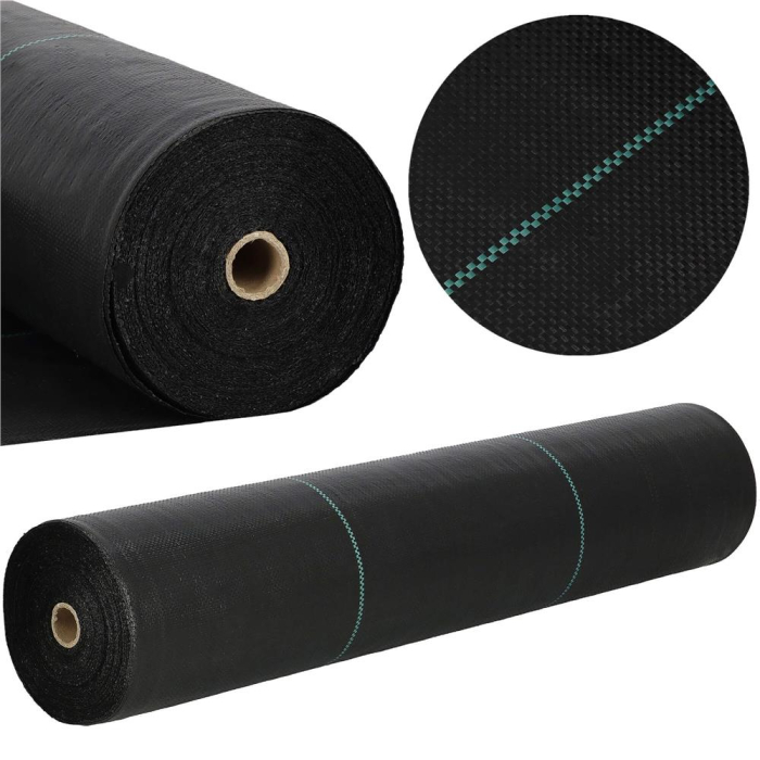 Folie agrotextil, mulcire, antiburuieni, filtru UV, 10 x 2metri, 90g/m2, negru [4]