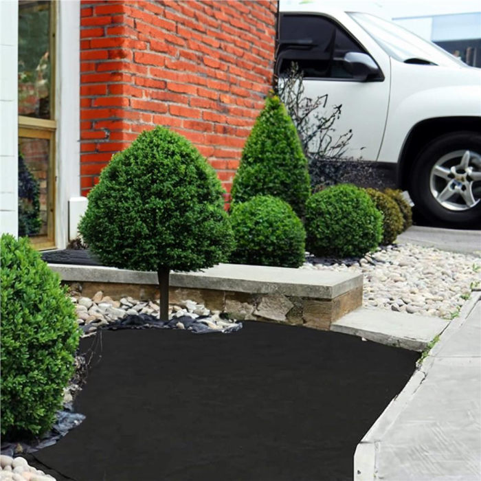 Folie agrotextil, mulcire, antiburuieni, filtru UV, 100 x 0.8metri, 90g/m2, negru [4]