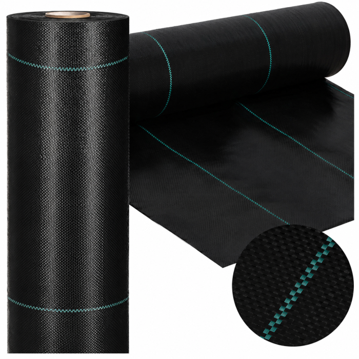 Folie agrotextil, mulcire, antiburuieni, filtru UV, 50 x 1.1metri, 135g/m2, negru [3]