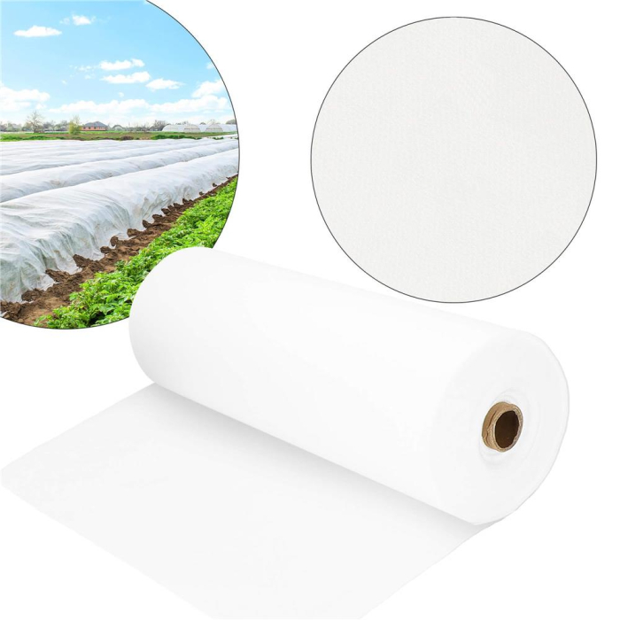 Folie agrotextil mulcire antiburuieni filtru uv 50x1.6 m, 70 g pe mp, protectie, alb [10]