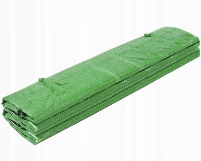 Folie pentru sera gradina 400x250x200 cm, 140 g/m², armata cu plasa, UV4, 9 ferestre, verde [2]
