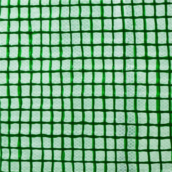 Folie pentru sera gradina 450x200x200 cm, 140 g/m², armata cu plasa, UV4, 9 ferestre, verde [7]