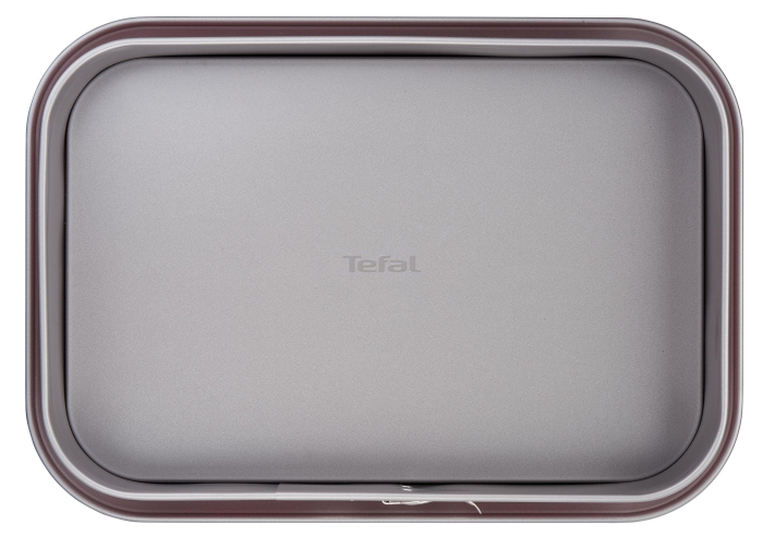 Forma de copt DeliBake J1640574, antiaderenta, margine detasabila, 36 x 24 cm, otel carbon, rosu [2]