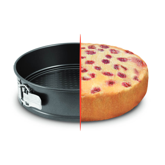 Forma rotunda pentru copt Tefal Easybake J1741274, 24 cm, margini detasabile, invelis antiaderent, gri [3]