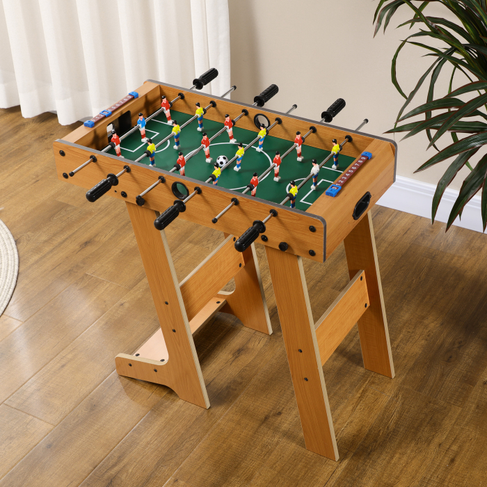  Fotbal- Biliard pliabil compact din lemn cu 18 jucatori, 69x37x70cm [2]