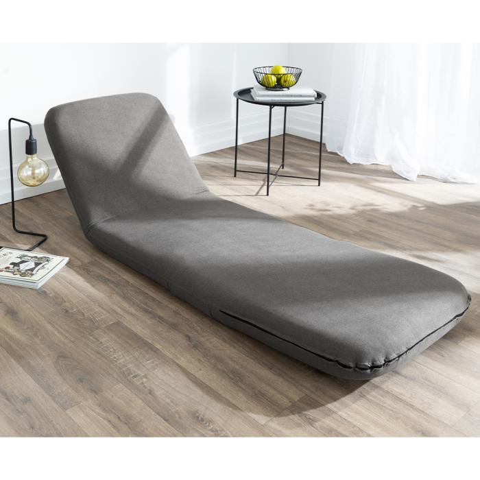 Fotoliu de podea extensibil 3 in 1, transformabil in sezlong pentru relaxare si pat pentru dormit, design multifunctional si compact pentru living sau [3]