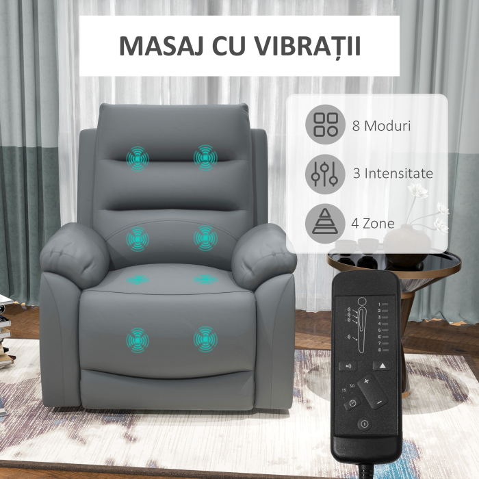  Fotoliu Electric cu Masaj - Pentru Persoane Varstnice [6]
