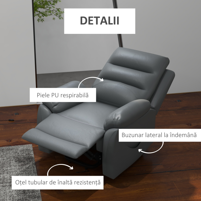  Fotoliu Electric cu Masaj - Pentru Persoane Varstnice [8]