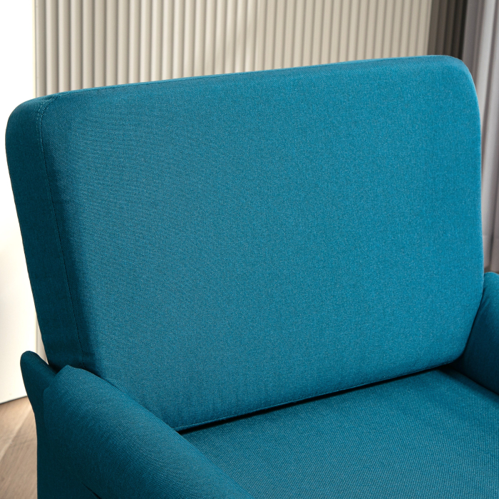  Fotoliu Modern Fotoliu Confortabil pentru Semineu Scaun de Efect din Panza pentru Camera de Zi Dormitor Biroul de Acasa Verde fotoliu pentru oaspeti sufragerie camera de zi dormitor dormitor interior [7]