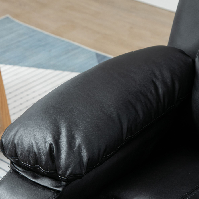  Fotoliu Rabatabil 160° cu Ridicare - Negru [9]