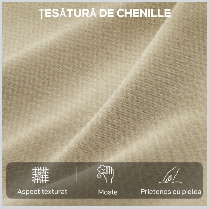  Fotoliu Reclinabil Electric din Catife cu Suport pentru Picioare, Tetiera Reglabila si Porturi, 80x93x103 cm, Bej [6]