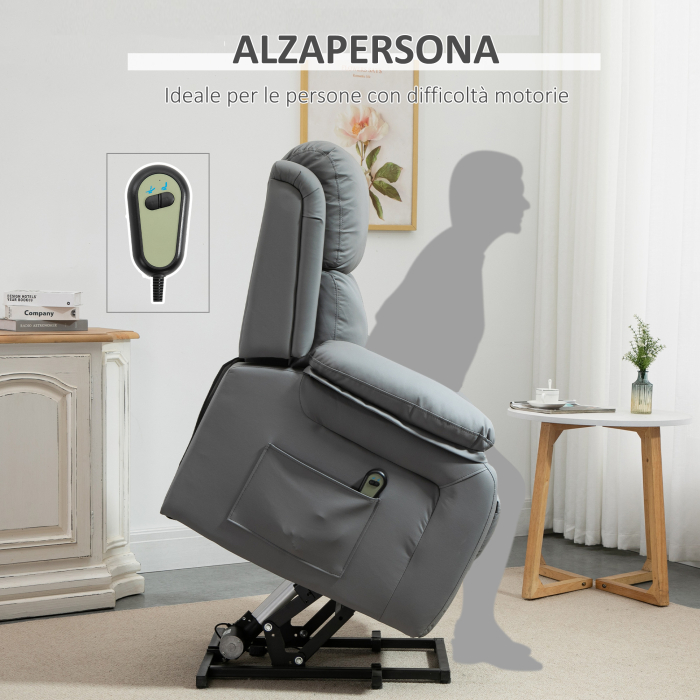 Fotoliu Relax Electric cu Ridicare si Rabatare 160° [7]