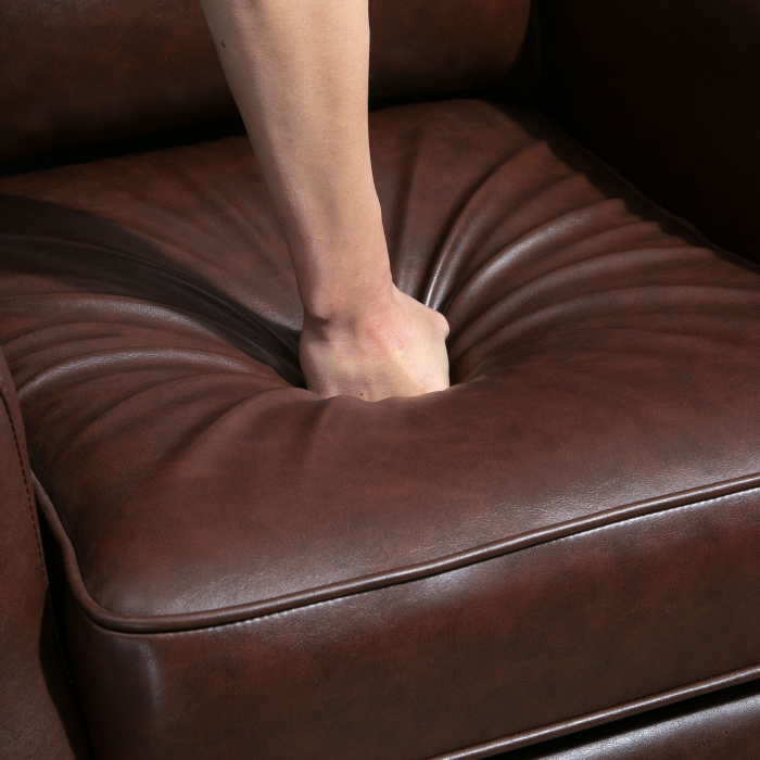  Fotoliu Relax Rabatabil 90° si 150° Manual din piele [9]