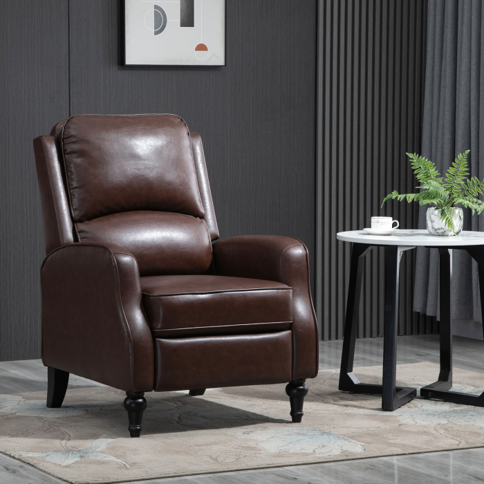  Fotoliu Relax Rabatabil 90° si 150° Manual din piele [2]