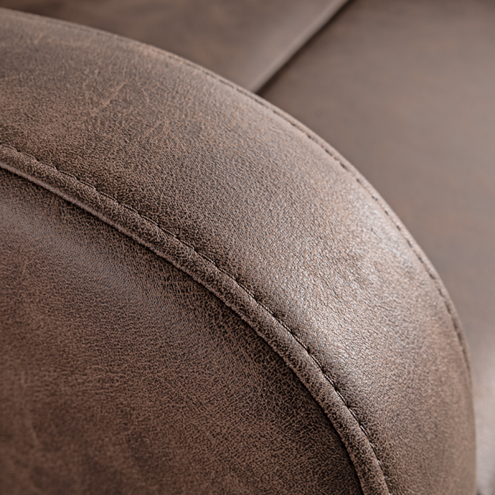 Fotoliu relax recliner cu mecanism Push-Back pentru inclinarea spatarului si o pozitie confortabila de odihna, tapiterie moale din chenille, sezut cu [4]